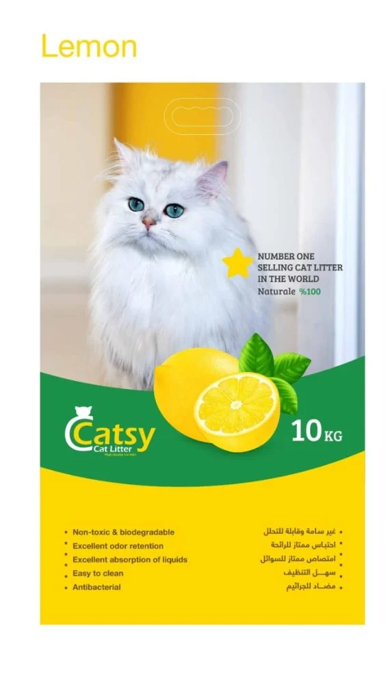 Catsy Cat Litter With Lemon Scent 10KG