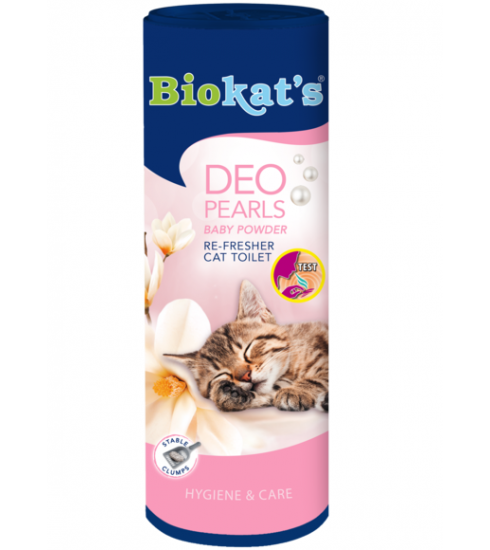 Biokat's Deo Pearls Baby Powder RE-FRESHER For Cat Toilet 700g
