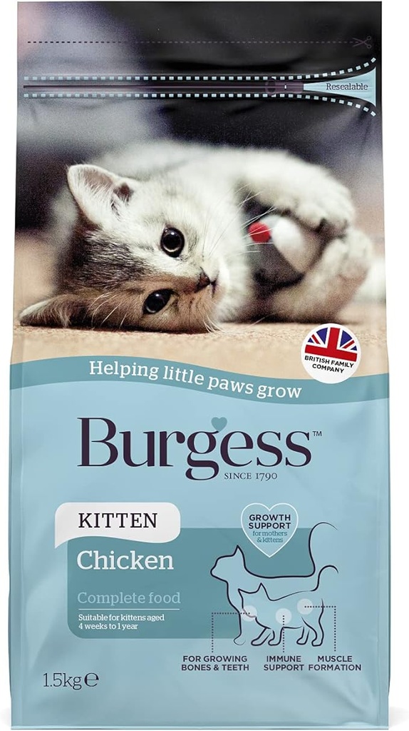 Burgess Kitten Chicken Complete Food 1.5KG