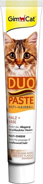 GimCat Duo Paste Anti-Hairball Malt With Cheese 50g