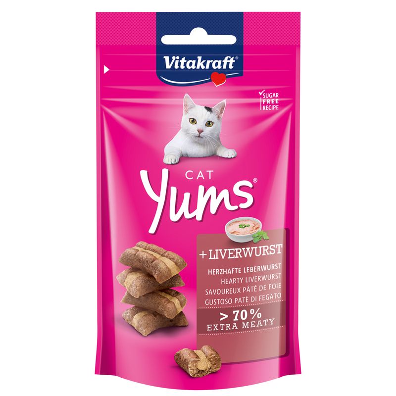 Vitakraft Cat Yums With Liver Sausage 40g