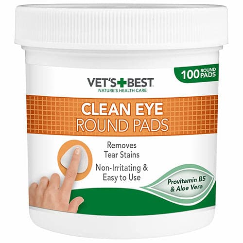 Vet's Best Clean Eye X100 Soft Wipes Aloe Vera for Dogs & Cats