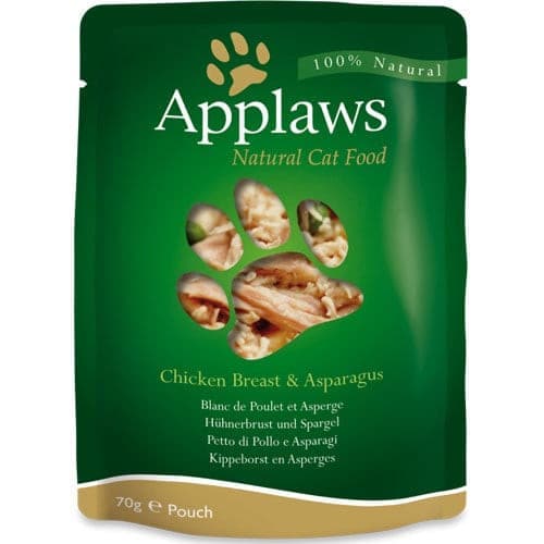 Applaws wet Cat Food, Chicken Breast with Asparagus in Broth
70g
