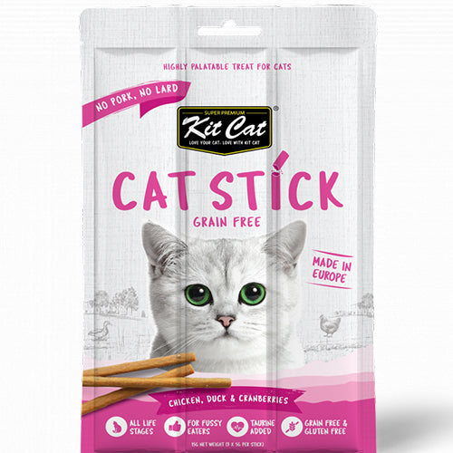 Kit Cat Sticks for Cats - Chicken Duck & Cranberry 15g