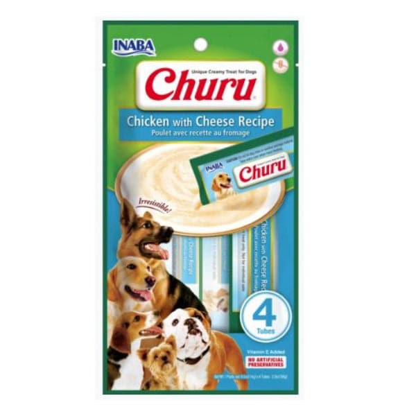 Inaba Churu Chicken Recipe with Cheese 14g X4 Tube
