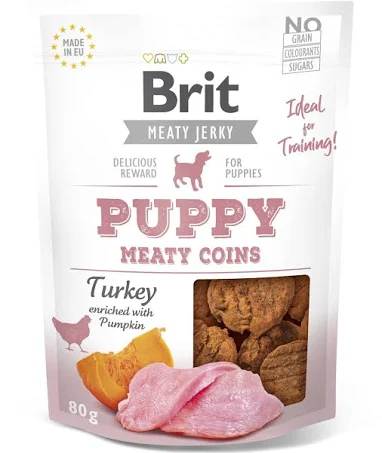Brit Puppy Meaty Coins Dog Treats, 80g