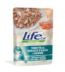 Life Cat Tuna with Salmon & Alaska Pollock Pouches 70g