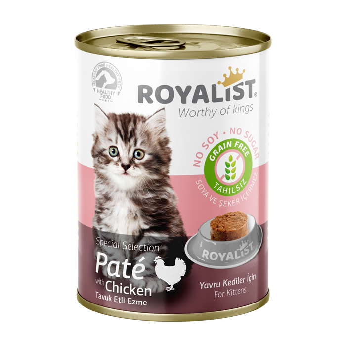 Royalist Wet Cat Food with Chicken for Kittens 400g