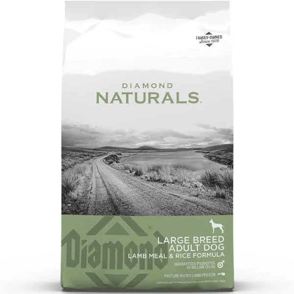 Diamond Naturals for Large Breed Adult Dog Formula Rich in Lamb Meal & Rice