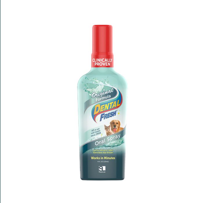 Dental Fresh Spray For Dogs & Cats 4Oz (118ml)