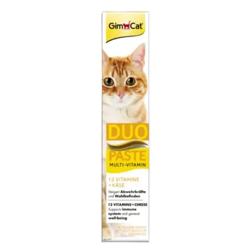 [HV-GC-02384] GimCat Duo Paste Mult-Vitamin With Cheese 50g