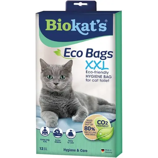 [SCS-BK-06132] Biokat's Eco Bags XXL Hygiene Bag For Cat Toilet 12PCS