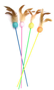 [ST-GC-06233] GimCat Teaser Ball & Feathers 50cm