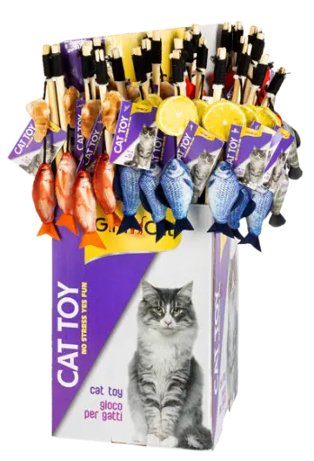 [ST-GC-06234] GimCat Teaser Fish & Catnip 40cm
