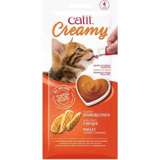 [TR-CT-04511] Catit Creamy Lickable Cat Treat - Chicken 4x10g