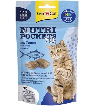 [TR-GC-04537] GimCat Nutri Pockets Fish With Tuna 60g