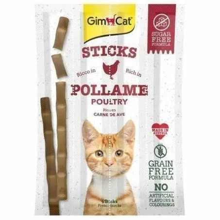 [TR-GC-04545] GimCat Sticks Rich in Poultry 4pcs