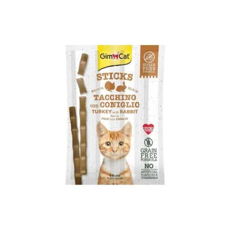 [TR-GC-04547] GimCat Sticks Rich in Turkey With Rabbit 4pcs