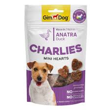 [TR-GD-04552] GimDog Charlies Mini Hearts Rich in Duck 70g