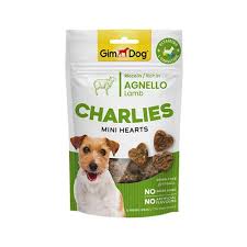 [TR-GD-04553] GimDog Charlies Mini Hearts Rich in Lamb 70g