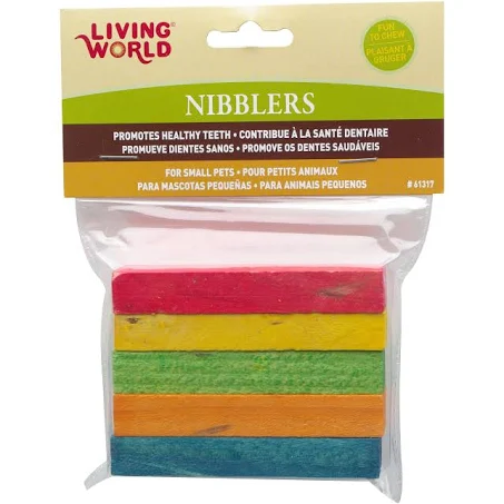 [TR-LV-04580] Living World Nibblers Rainbow Chew Toys 5Pcs