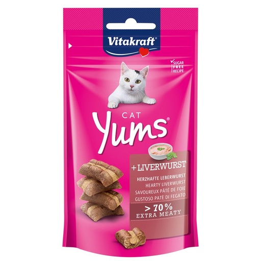 [TR-VK-04618] Vitakraft Cat Yums With Liver Sausage 40g