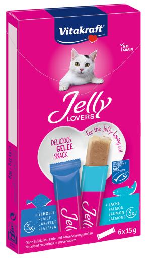 [TR-VK-04627] Vitakraft Jelly Lovers Salmon & Plaice 6x15g
