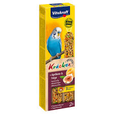 [TR-VK-04628] Vitakraft Krӓcker Apricot & Fig Budgerigars 2x60g