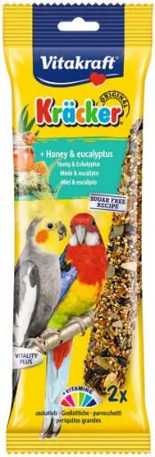 [TR-VK-04632] Vitakraft Krӓcker Honey & Eucalyptus Cockatiels 2x180g