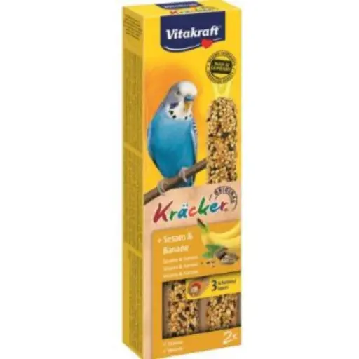 [TR-VK-04637] Vitakraft Krӓcker Sesame & Banana Budgerigars 2x60g