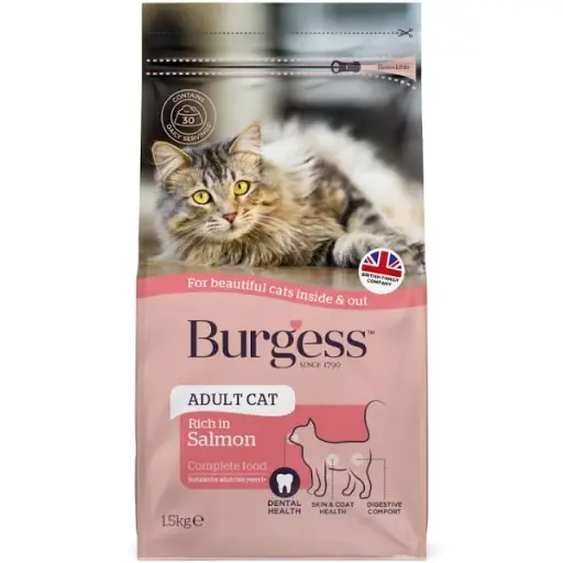 Burgess Adult Cat Food Rich In Scottish Salmon