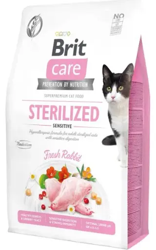 [FDF-BT-06286] Brit Care Dry Food Sterilised Sensitive Fresh Rabbit for Cats 2Kg