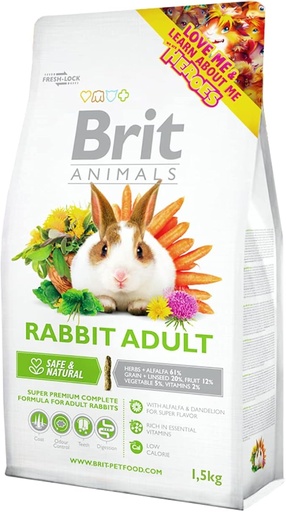 [FDF-BT-06287] Brit Dry Food for Adult Rabbit 1.5 Kg