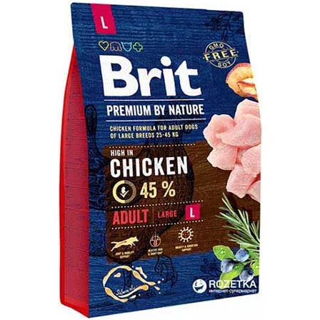 Brit Premium by Nature Dry Food for Adult Dogs of Large Breeds