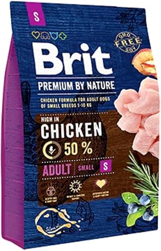 Brit Premium by Nature Dry Food for Adult Dogs of Small Breeds