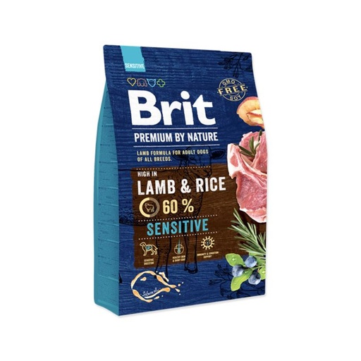 [FDF-BT-06296] Brit Premium by Nature Sensitive Lamb & Rice Dry Dog Food - 3 kg
