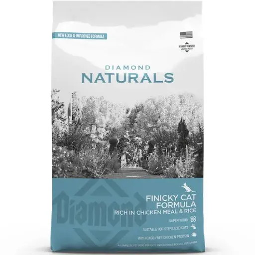Diamond Naturals for Sterilised - Finicky Cat Formula Rich in Chicken Meal & Rice