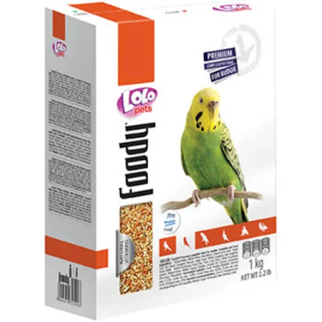 [FDF-LL-06327] Lolo Pets Basic Complete Food for Budgie 1Kg