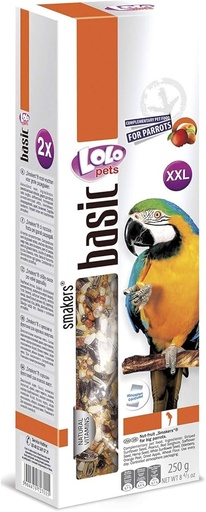 [FDF-LL-06345] Lolo Pets Basic Smakers XXL Nut Fruits for Big Parrots - 2Pcs/250g