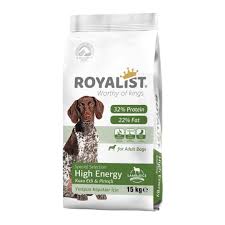 [FDF-RY-06356] Royalist Dry Cat Food High Energy Lamb & Rice for Adult Dogs 15Kg