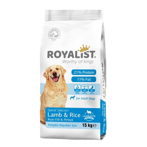 Royalist Dry Cat Food Lamb & Rice for Adult Dogs 