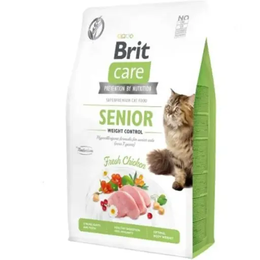 Brit Care Dry Food Senior Weight Control Fresh Chicken for Cats