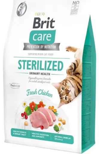 [VD-BT-06372] Brit Care Dry Food Sterilised Urinary Health Fresh Chicken Cats 2Kg