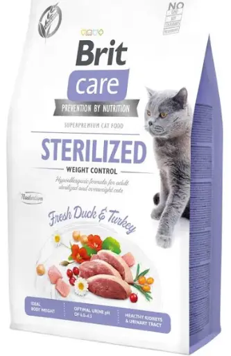 [VD-BT-06373] Brit Care Dry Food Weight Control Fresh Turkey & Duck for Cats 2Kg