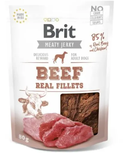 [FWF-BT-06378] Brit Beef & Chicken Real Fillets Dog Treats, 80g