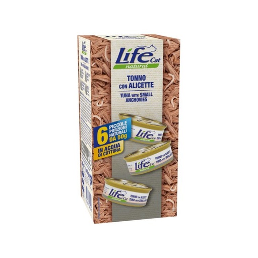 [FWF-LF-06413] Life Cat Tuna with Anchovy Multipack Canned Cat Food - 50 g - Pack of 6