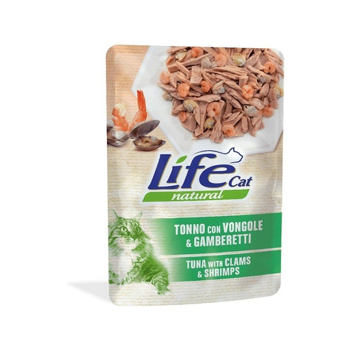[FWF-LF-06415] Life Cat Tuna with Clams & Shrimps Pouches 70g