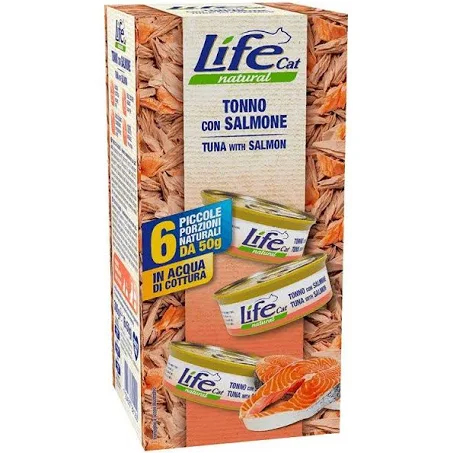 [FWF-LF-06419] Life Cat Tuna with Salmon Multipack Canned Cat Food - 50 g - Pack of 6