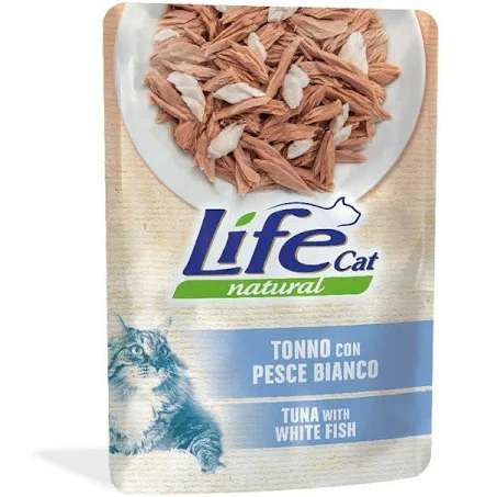 [FWF-LF-06424] Life Cat Tuna with White Fish Pouches 70g