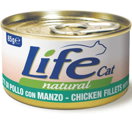 [FWF-LF-06430] Life Cat Wet Canned Chicken with Beef 85g